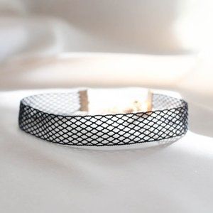 Vanessa Mooney Black Mesh Choker